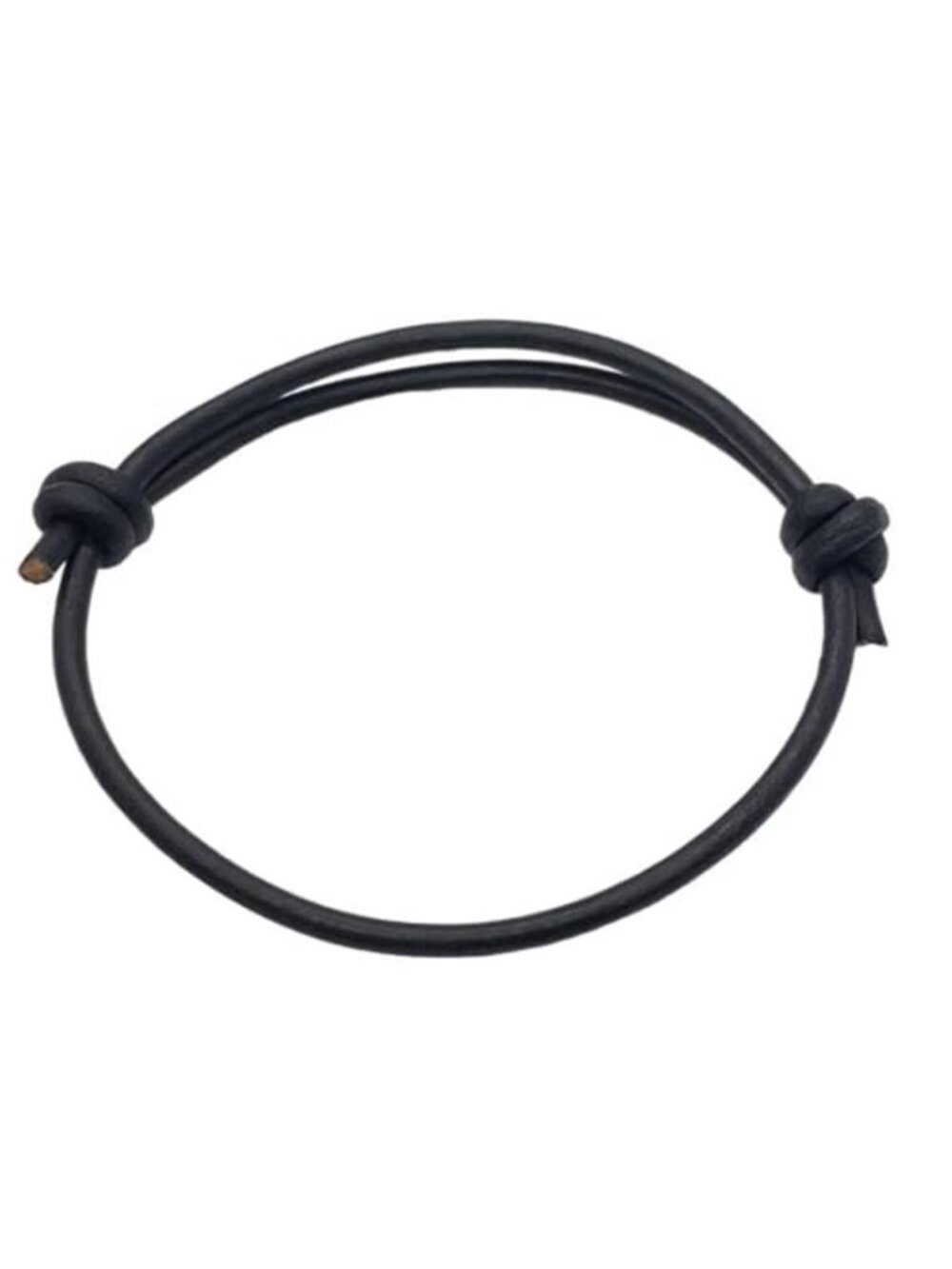 Leather Cord Adjustable Bracelet Sliding Knot Minimalist Power Strength Gift